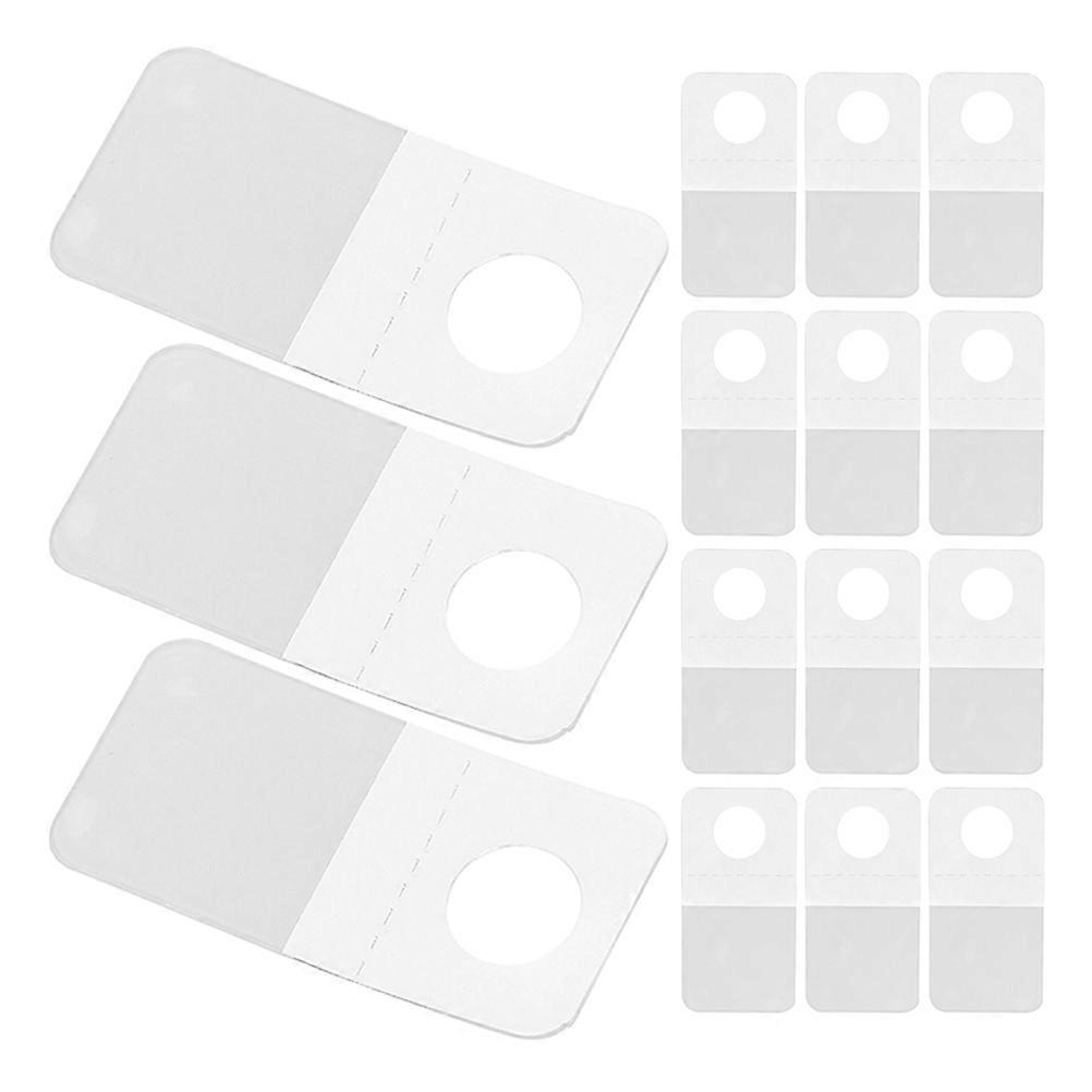 Adhesive Hang Tags Self Adhesive Hanging Tabs Clear Design for Retail Display Business Owners 4.00X2.00X0.20CM PVC 300Pcs