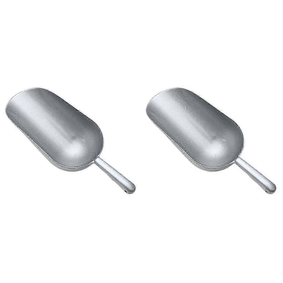 Set of 2 Zinc Alloy Ice Scoops Suitable for Use in Home Kitchens