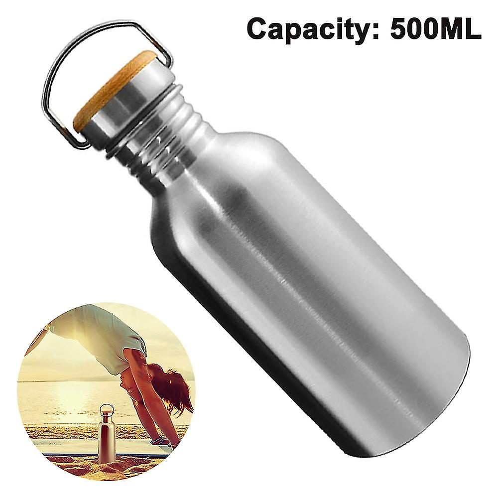 Stainless Steel Drinking Bottle Durable Water Bottle Reusable Eco Water Bottle For Camping Campfires Metal Drinking Bottle Without Plastic Leak