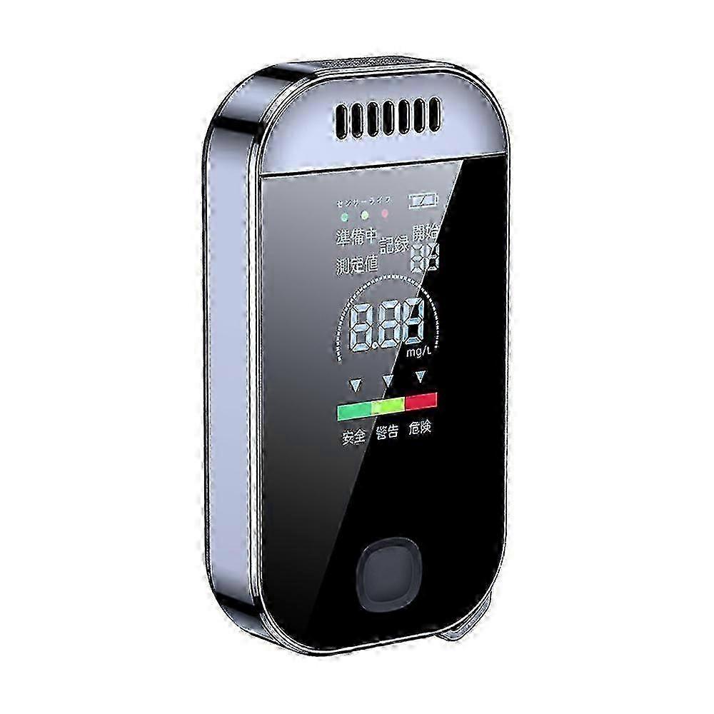 Portable High Accuracy Breathalyzer Non-Contact Alcohol Detector USB Rechargeable with Digital LED Screen Alarm Function
