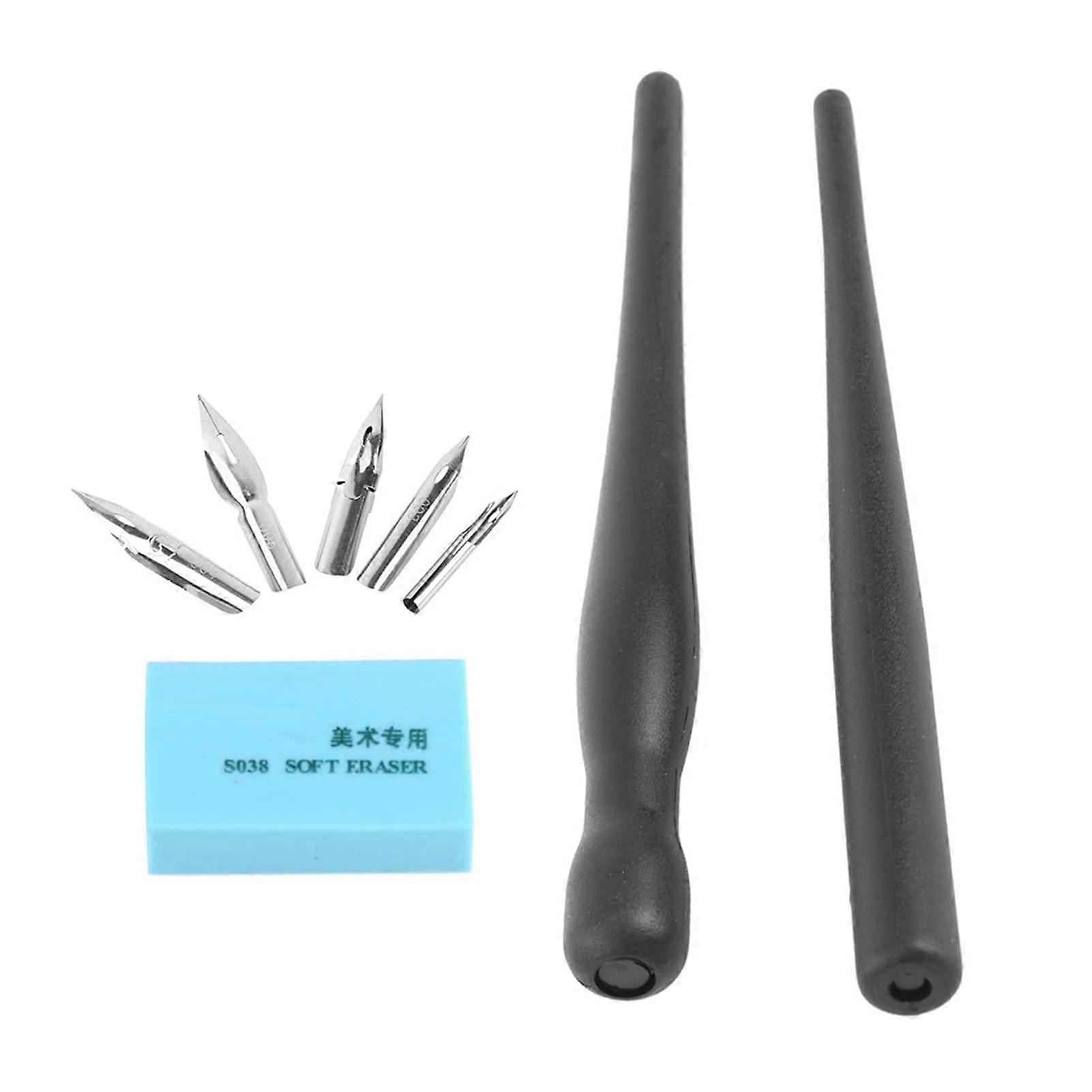 Sketchbook, Drawing Kit with 2 Pen Holders and 5 Nibs 1 Set Manga Cartoon Comic Drawing Painting Kit Tool for Artists Adults.
