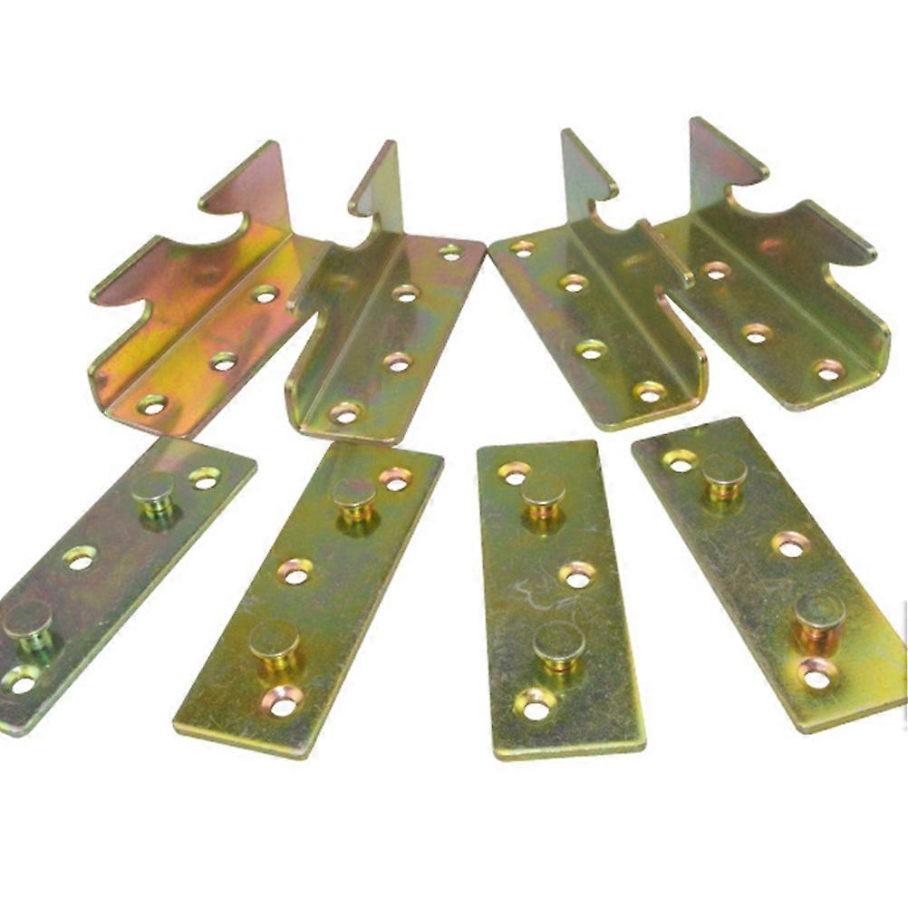 Thickened Bed Hinges Widened Corner Brackets for Bed Frames, Heavy Duty Furniture Bolts for Headboards, Footboards & Rails Assembly