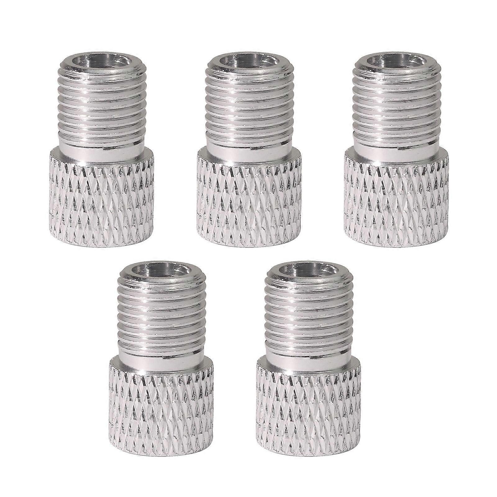 5lots Nozzle Quickly Adapters Connector Reliability Quickly Connect Air Nozzle for Tire Pumps and Inflatable Gear  silver