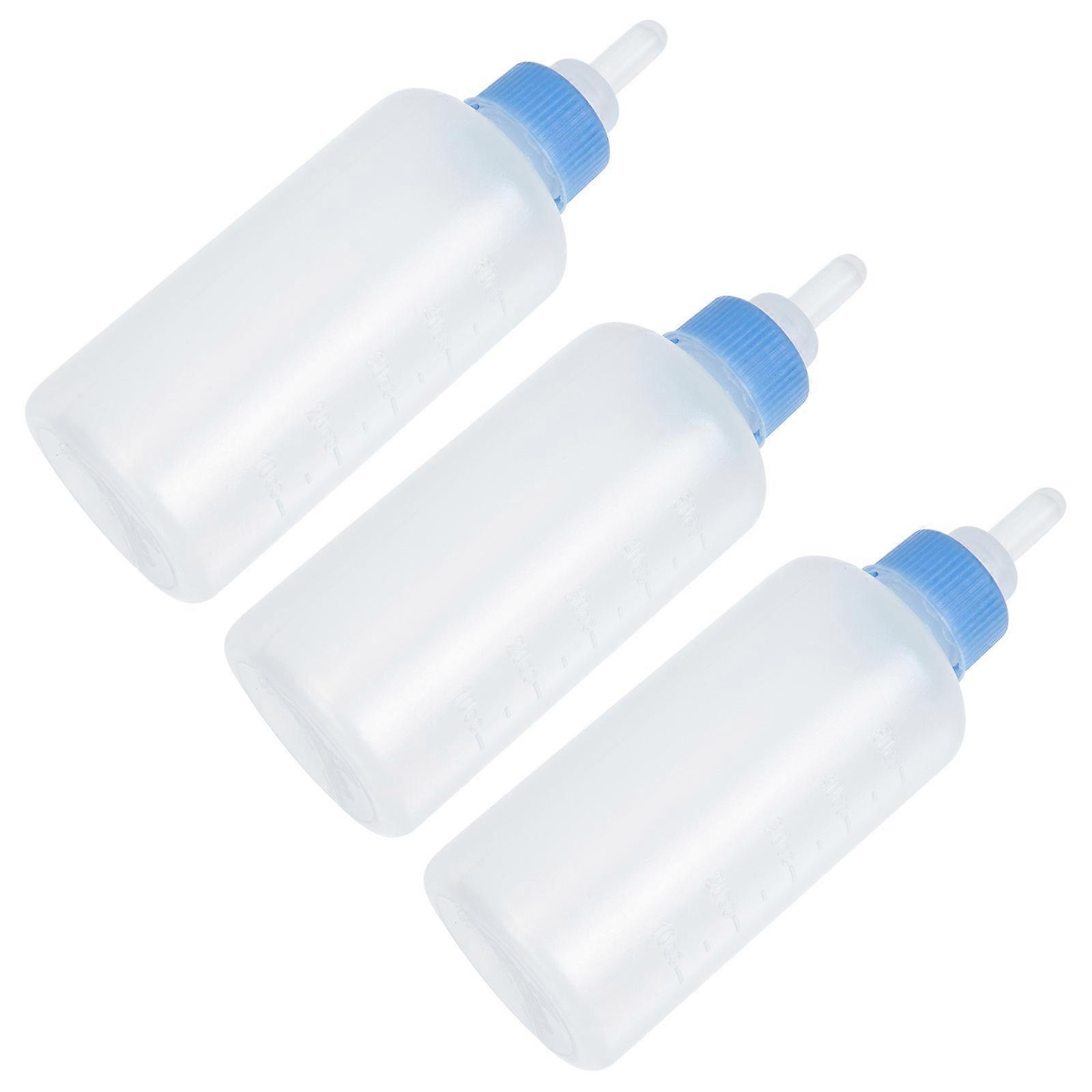3pcs Durable Cat & Puppy Feeding Bottles, Leak Resistant Design, Compact Nursing Bottle for Newborn Pets