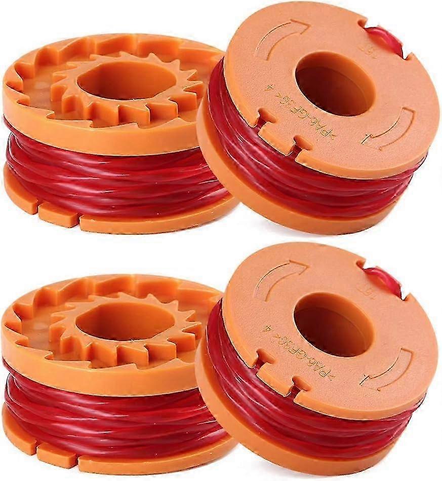 Replacement Trimmer Spool Line for Grass Edger - 4 Pieces WA0010 1.65mm Trimming Line for Efficient Lawn Care