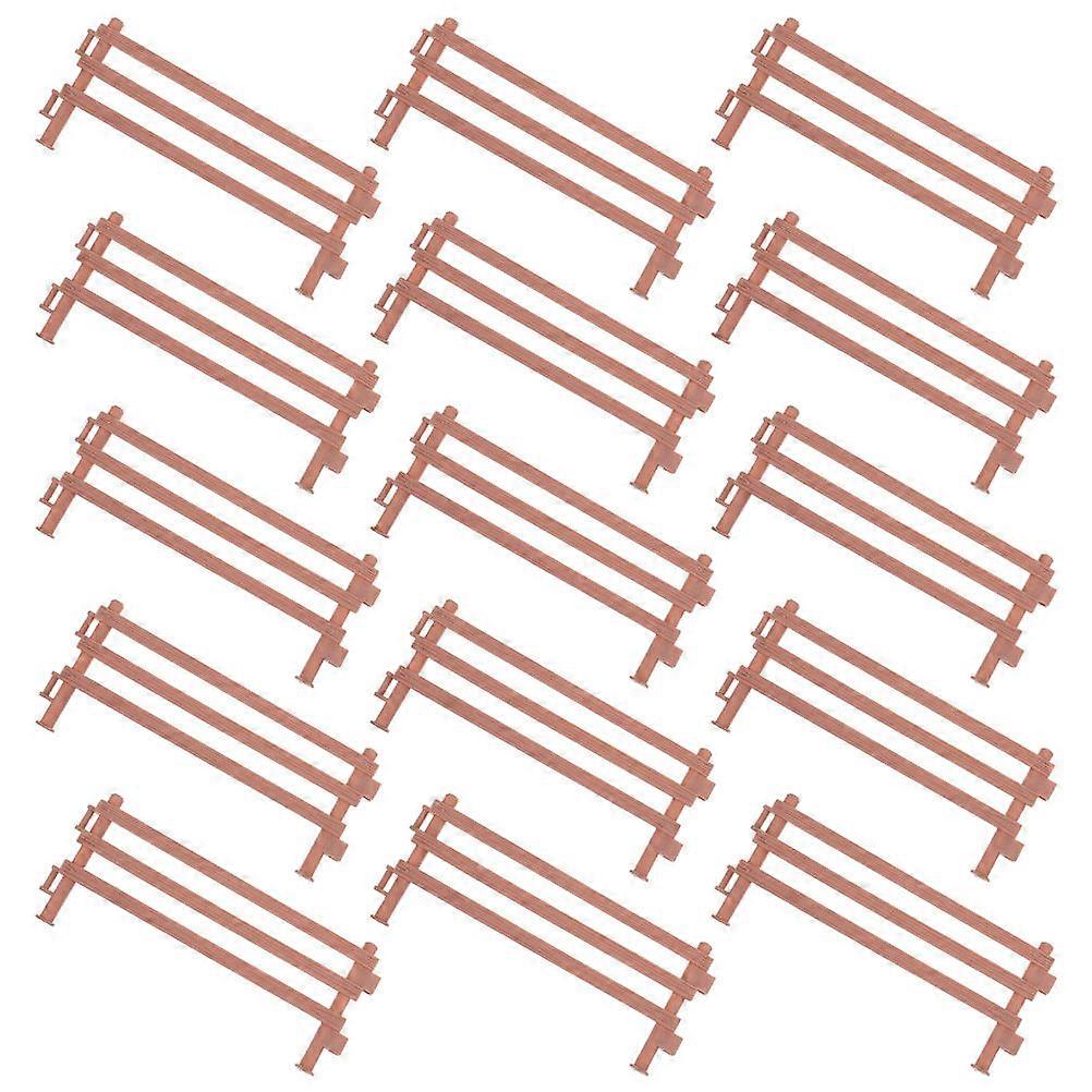 Farm Toy Plastic Fencing Accessory Rectangular Shape Durable Moisture Resistant 16.00X6.50X0.90Cm 30Pcs