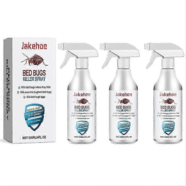 Suitable for Bedbug Killing Spray, 1/2/3pcs Kills Bugs & Eggs, Prevents Fleas & Bites-jc