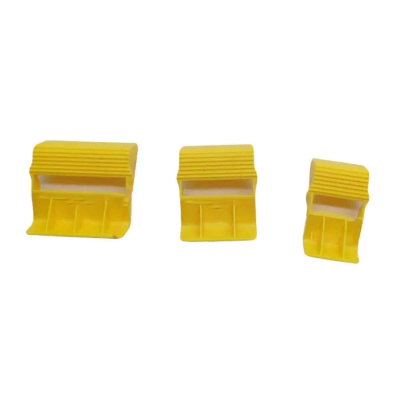 3 x tape dispensers, compact set, multifunctional mini tape holder for the desk, sealing tape dispenser for closing boxes.