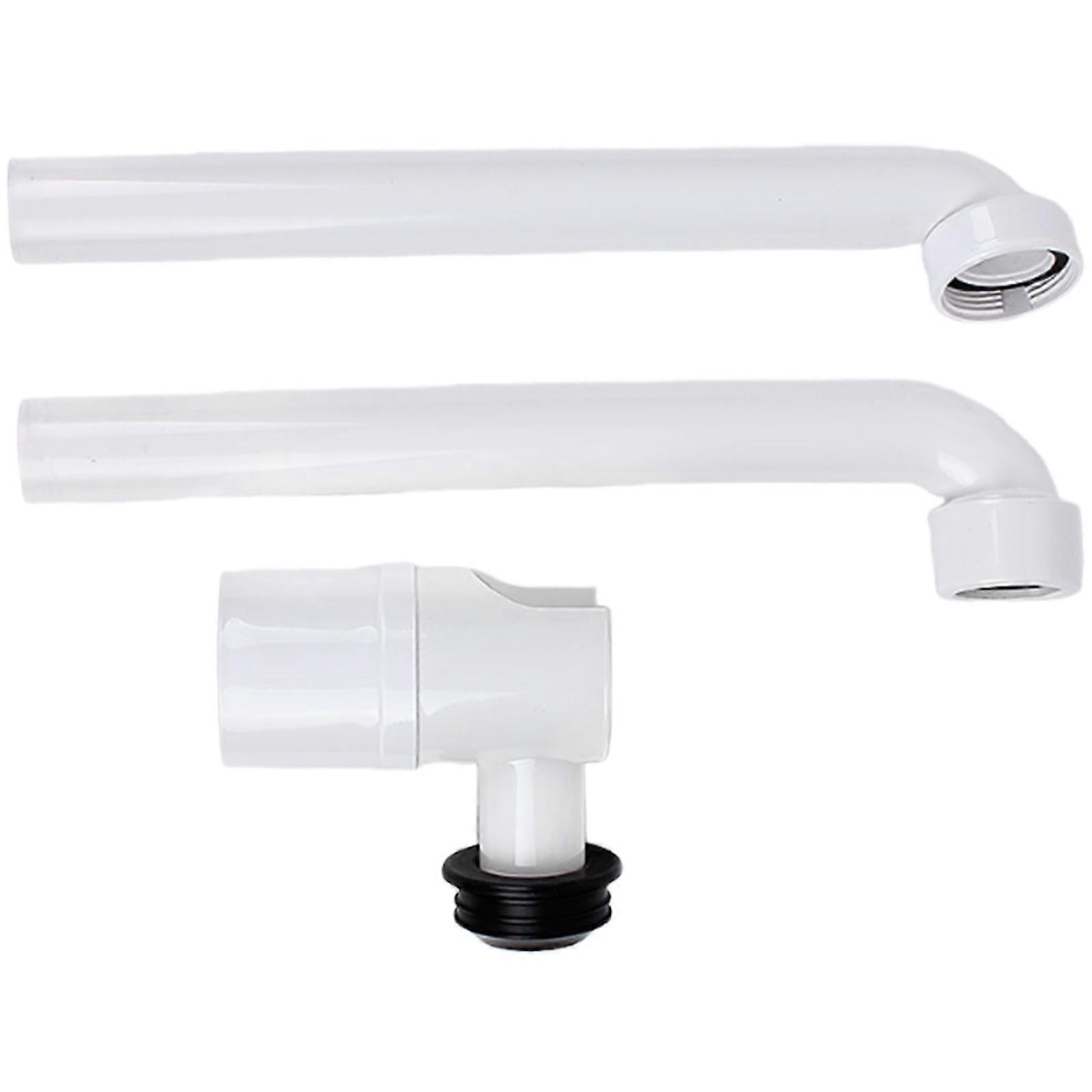 Justerbar vask afløbsfælde 1/4 tommer pladsbesparende vask affaldsfælde til badeværelse justerbar håndvask sifon varig hvid