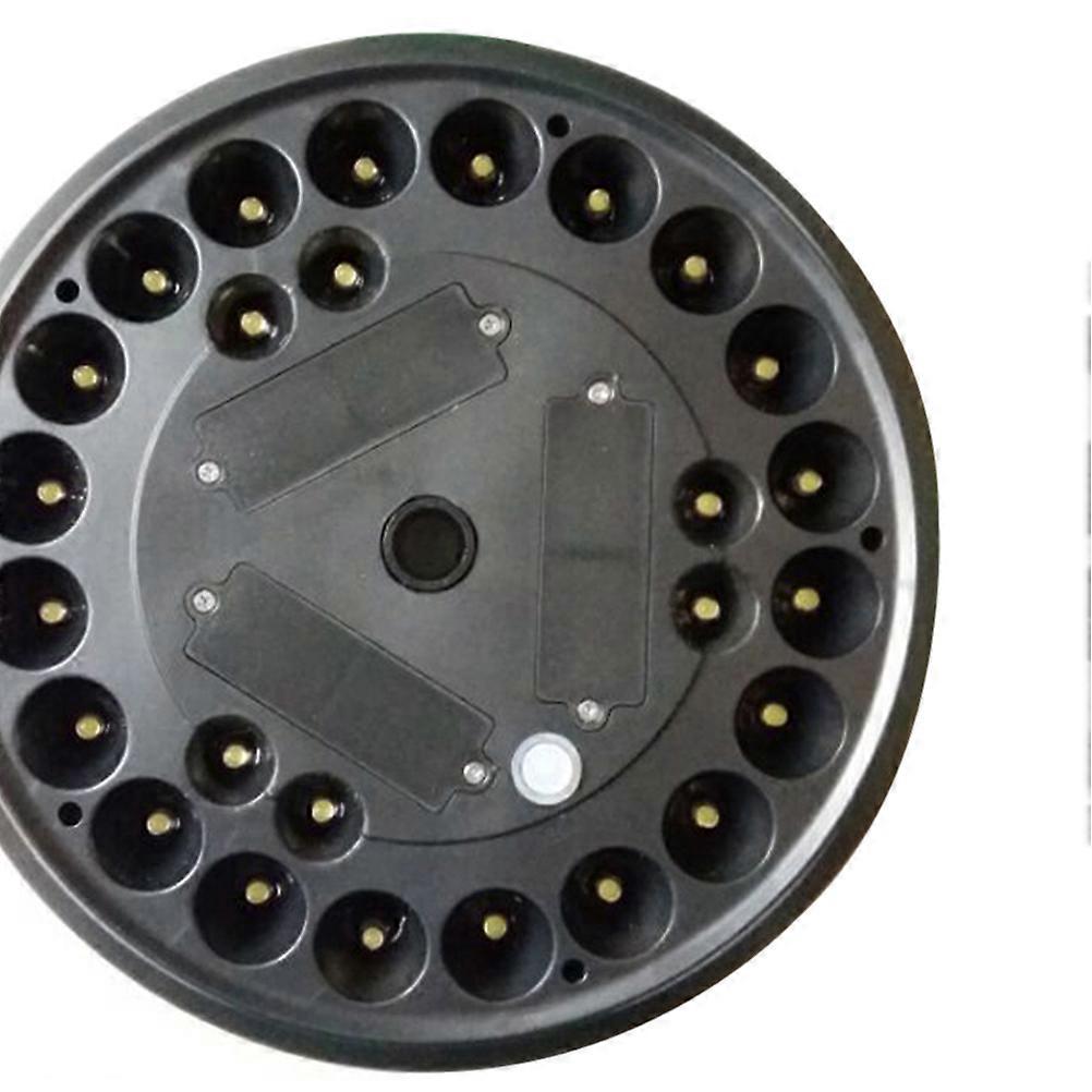 Solar Power Flagpole Light LED Outdoor Downlight Energy Saving Easy Installation Durable Construction with Hook Black