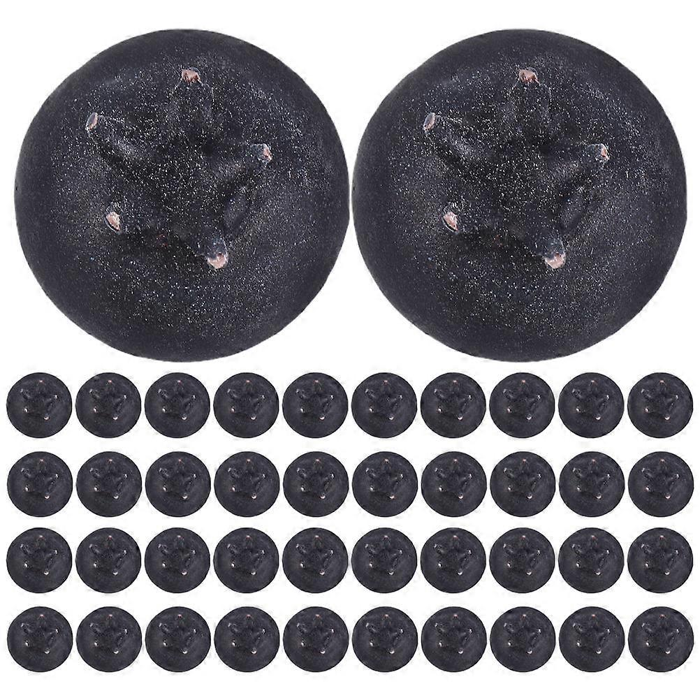 60PCS Realistic Artificial Blueberries Kitchen Decor Photography Faux Fruit Decorations for Table Centerpieces