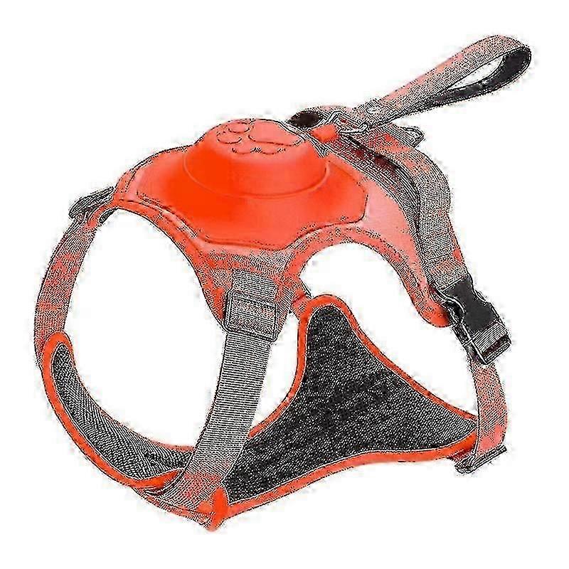 2025 Elevated Dog Harness with Integrated Retractable Leash and Vestlike Construction