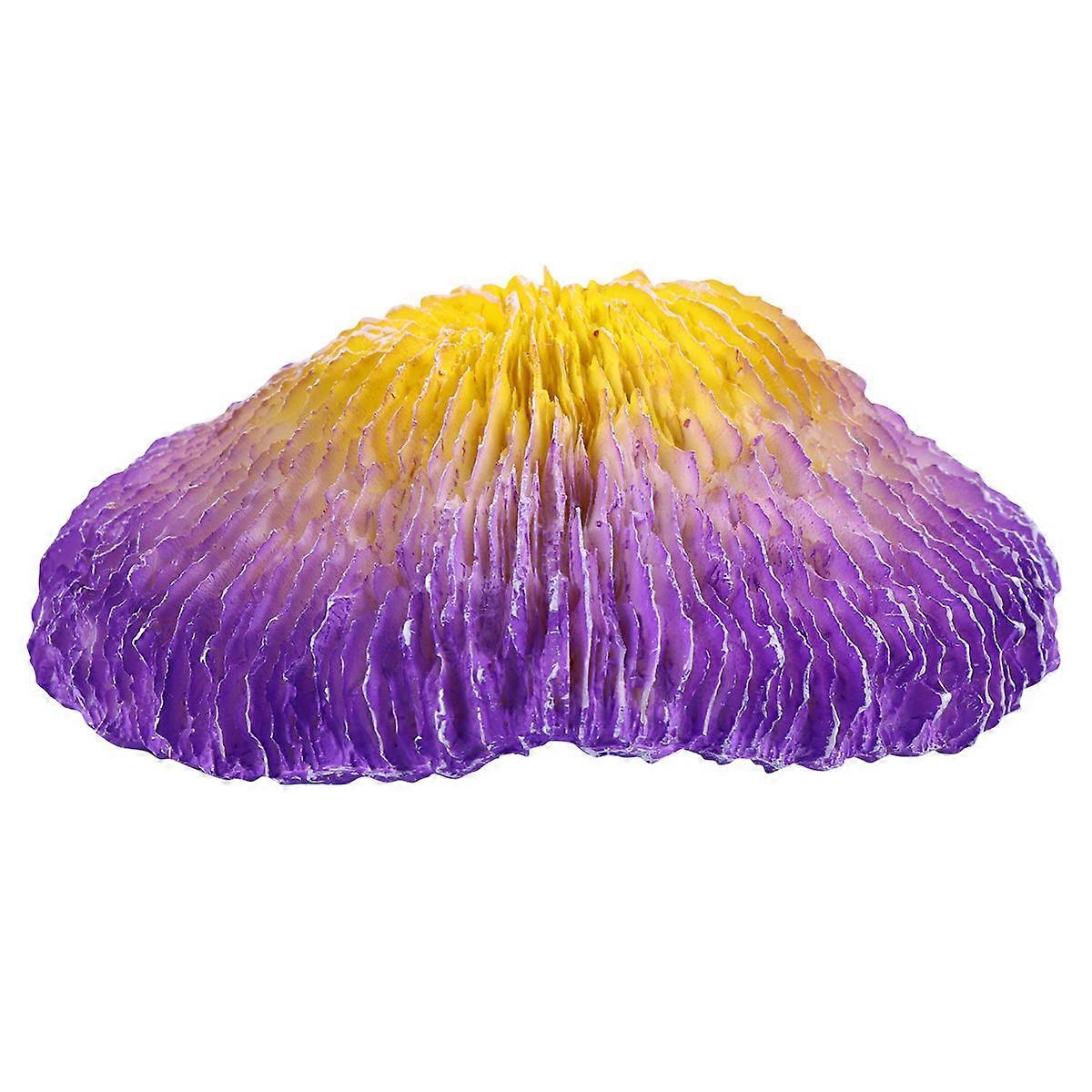Violet Coral Reef Simulation Resin Crafts for Fish Tank Landscaping