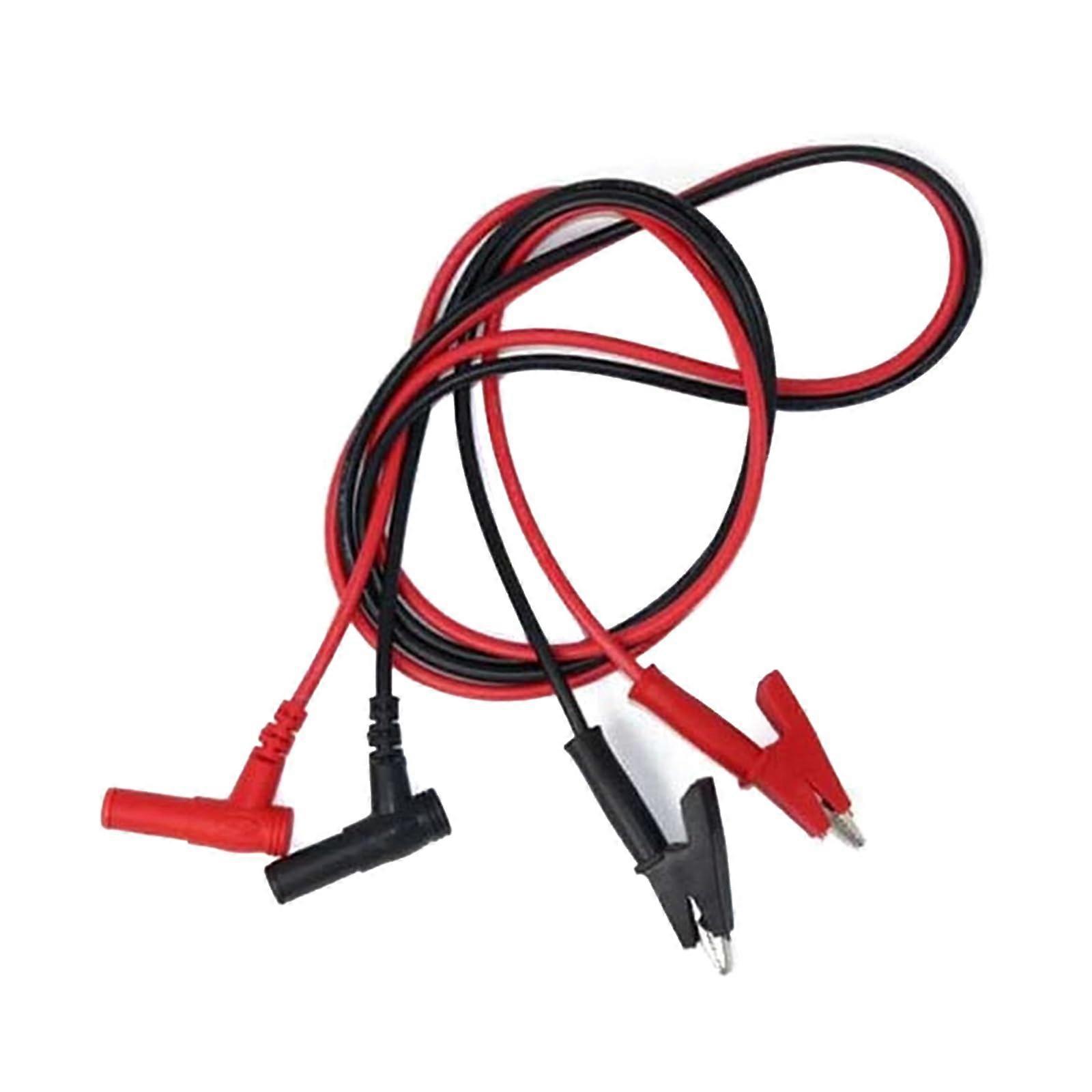 Reliable and Safe Banana Plug for Clip Test Wire 20A 1000V Performance Clip Lab Test Cable for Education and Training Soft Protective Clip Wire