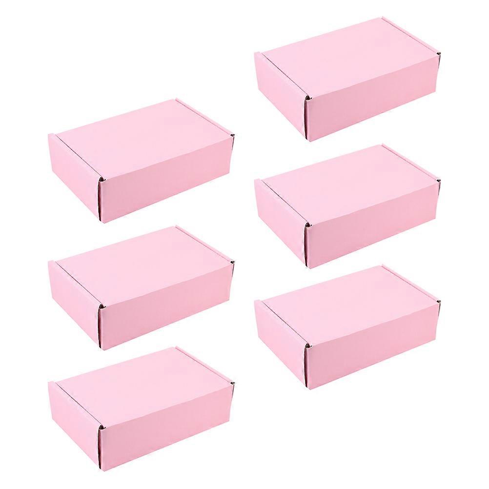 6pcs Portable Packing & Storage Boxes – Reusable Cardboard Boxes for Moving, Easy Assembly, Festive Packaging & Organization