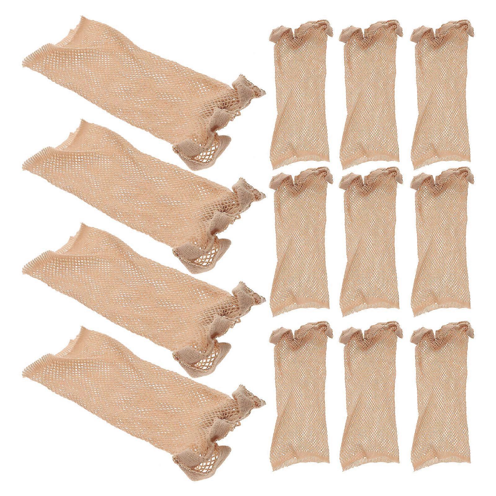 12 Pcs Elastic Wig Caps for Women – Stretchy, Breathable Stocking Caps, Lightweight and Comfortable Design for Long Hair Use