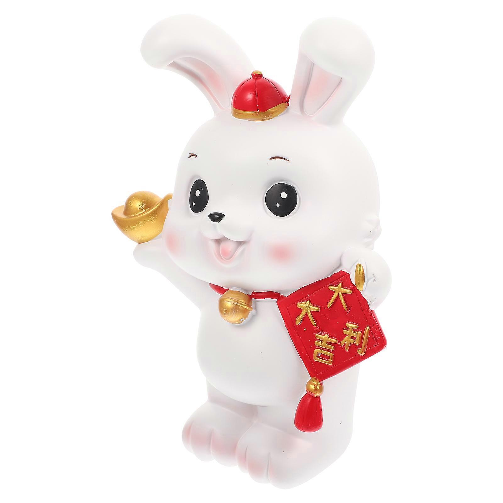 Bunny Coin Container Year of The Rabbit Decoration Table Decoration 19X13X8Cm Perfect For Kids 1Set