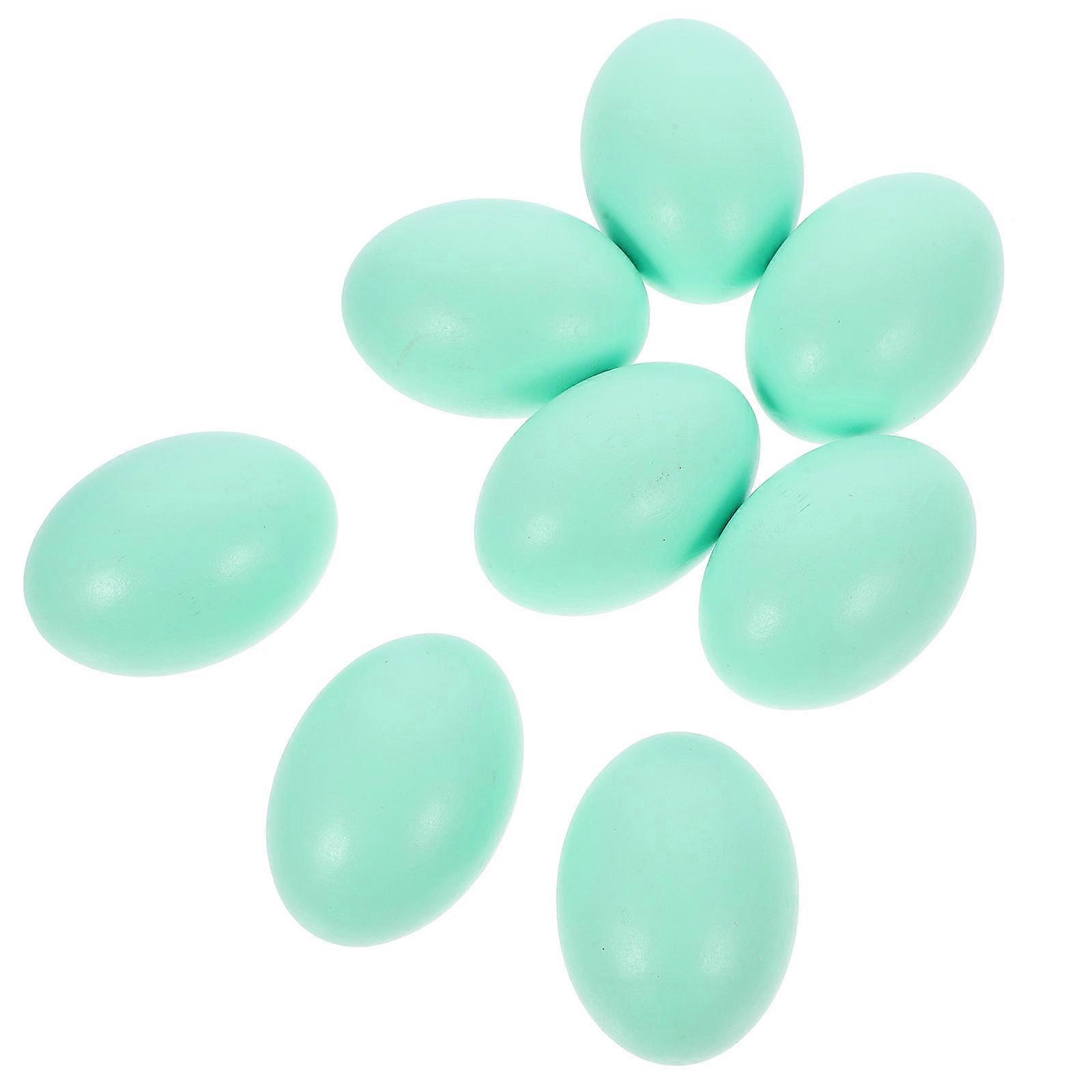 Artistic Fake Eggs 8Pcs Realistic Eggs Decorative Poultry Chickens Ducks For Crafting Projects
