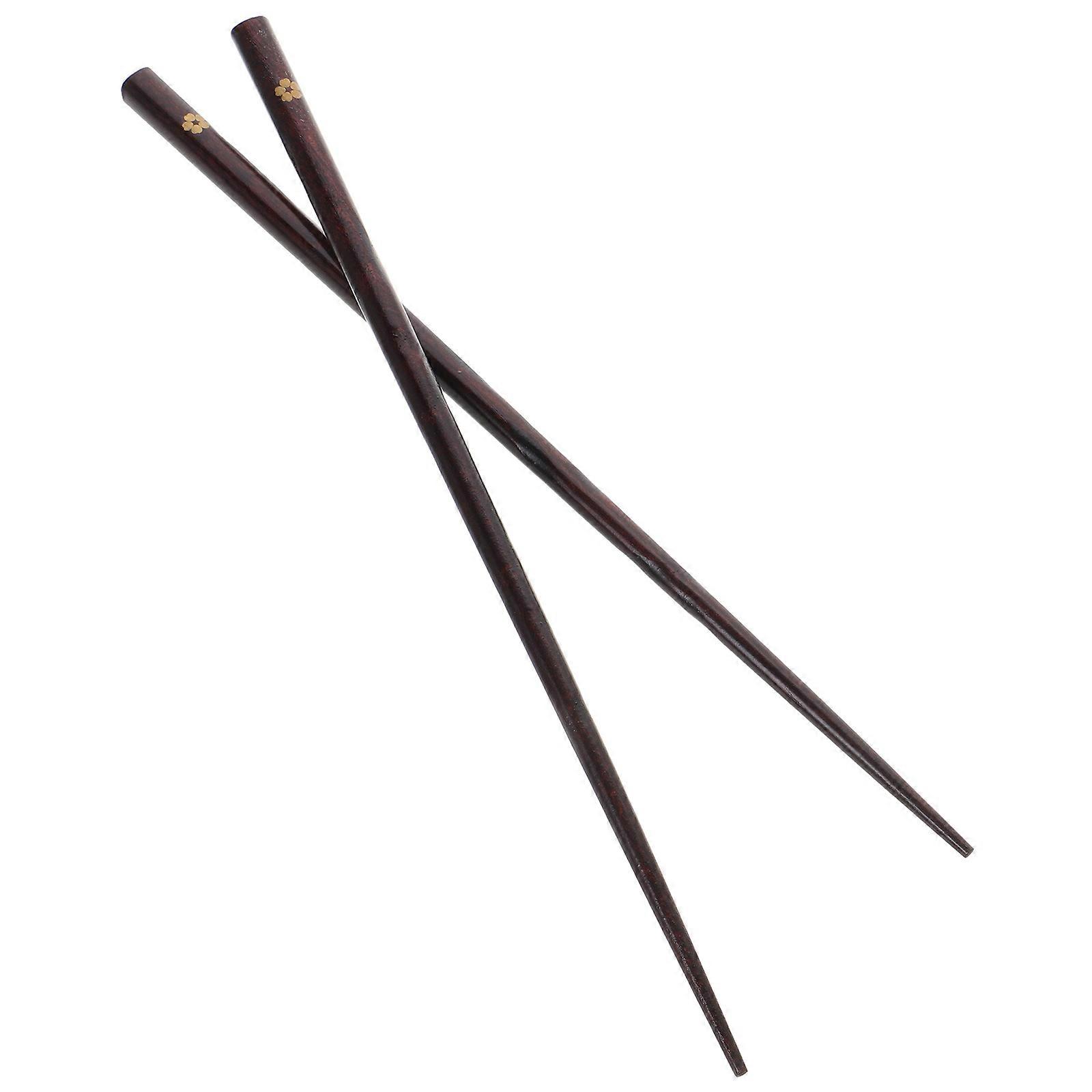 Wooden Chopsticks with Nonslip Design Reusable Japanese Cherry Blossom Pattern for Cooking Dining Sushi Pho Dim Sum