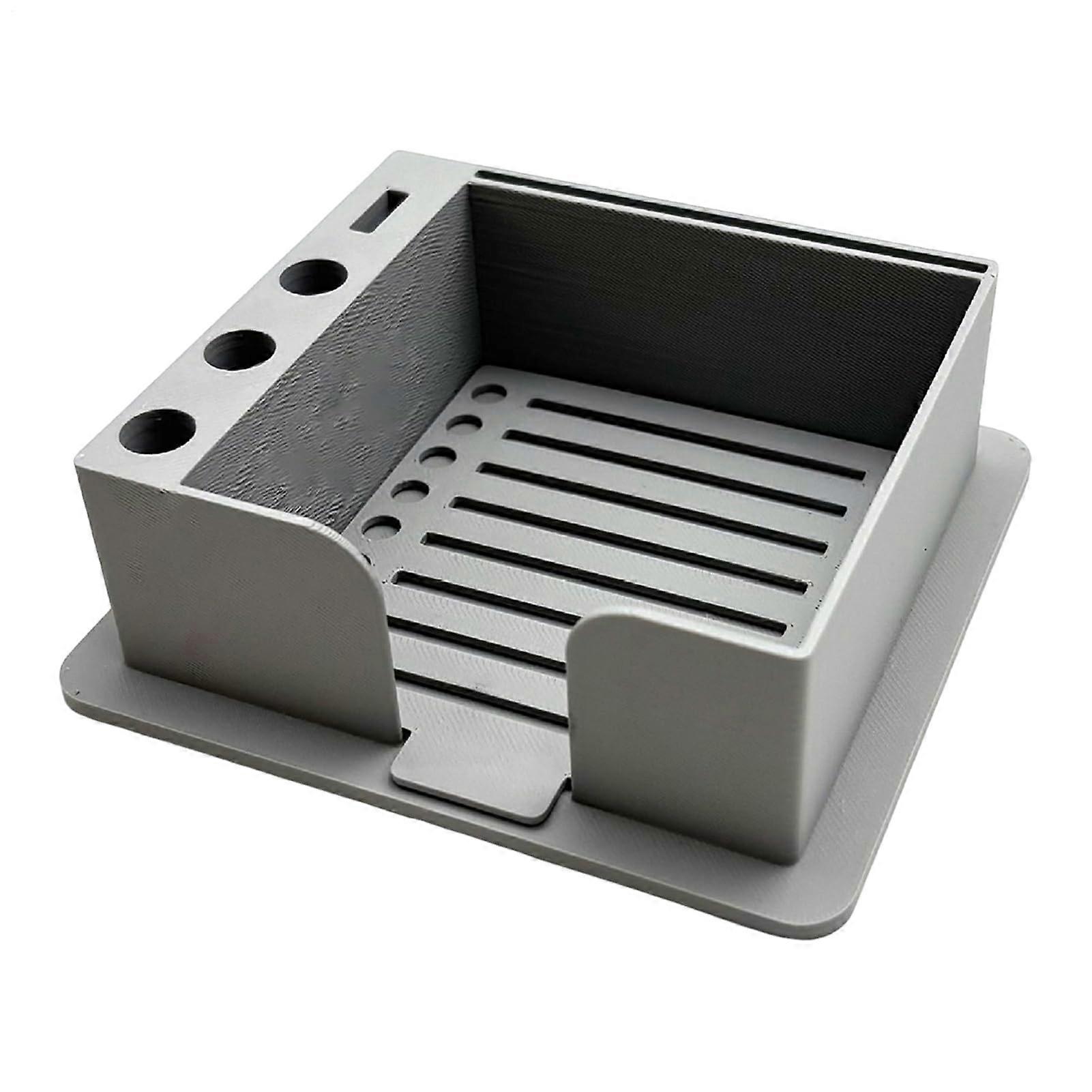 Sticky Note Template Organizer, Reusable Desk Dispenser for School Office Home Study, Gray Color, Multifunctional Design