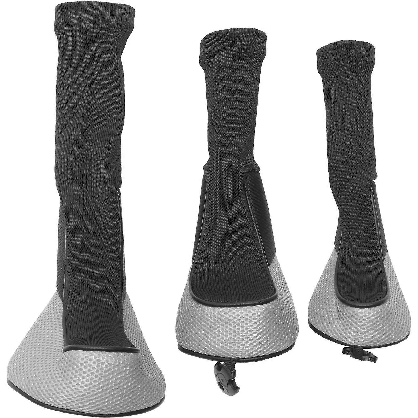 Golf Putter Protectors Mesh Club Covers Preventing Damage Stain Resistant Nylon Mesh Yarn 3Pcs