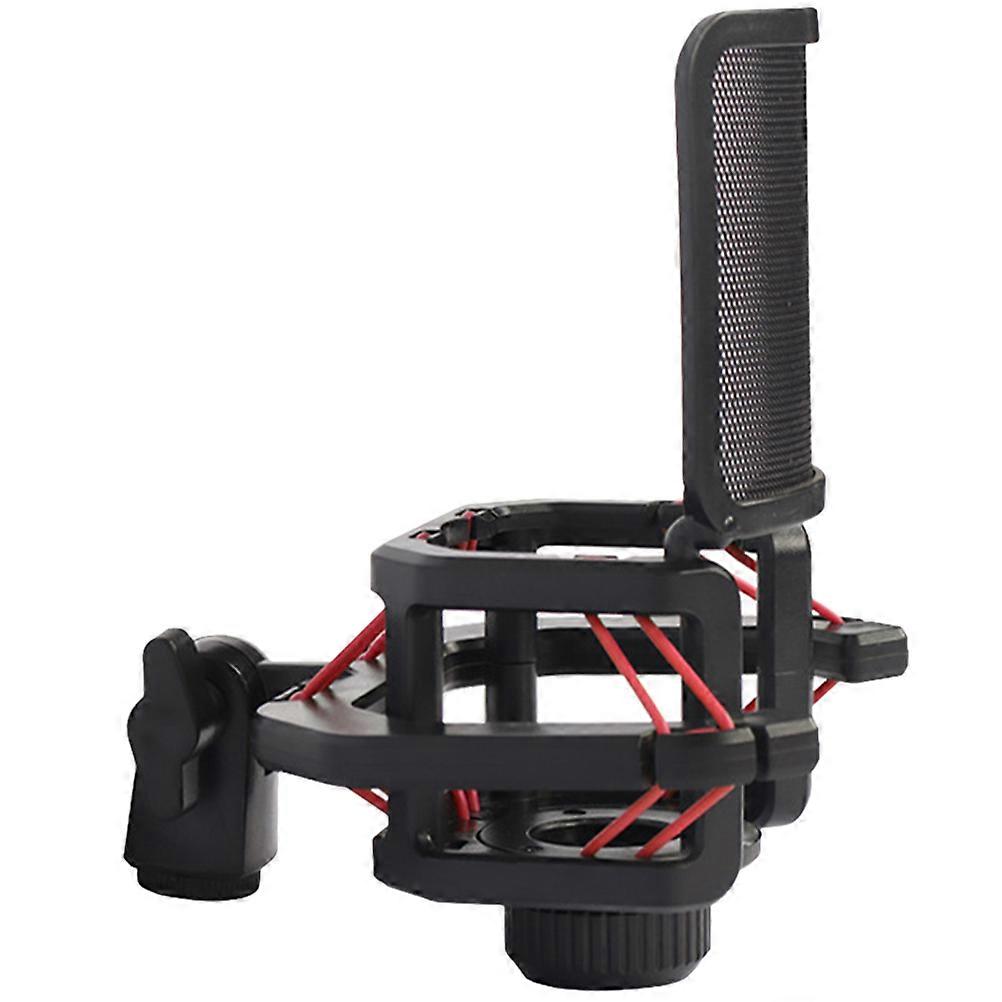 Premium Microphone Shockproof Mount with Wind Shield Pop Filter and Mic Supply