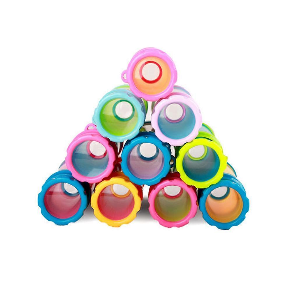 Mini telescópio para crianças exploração ao ar livre educação científica monocular redondo com ampliação de cores sortidas 1 unidades