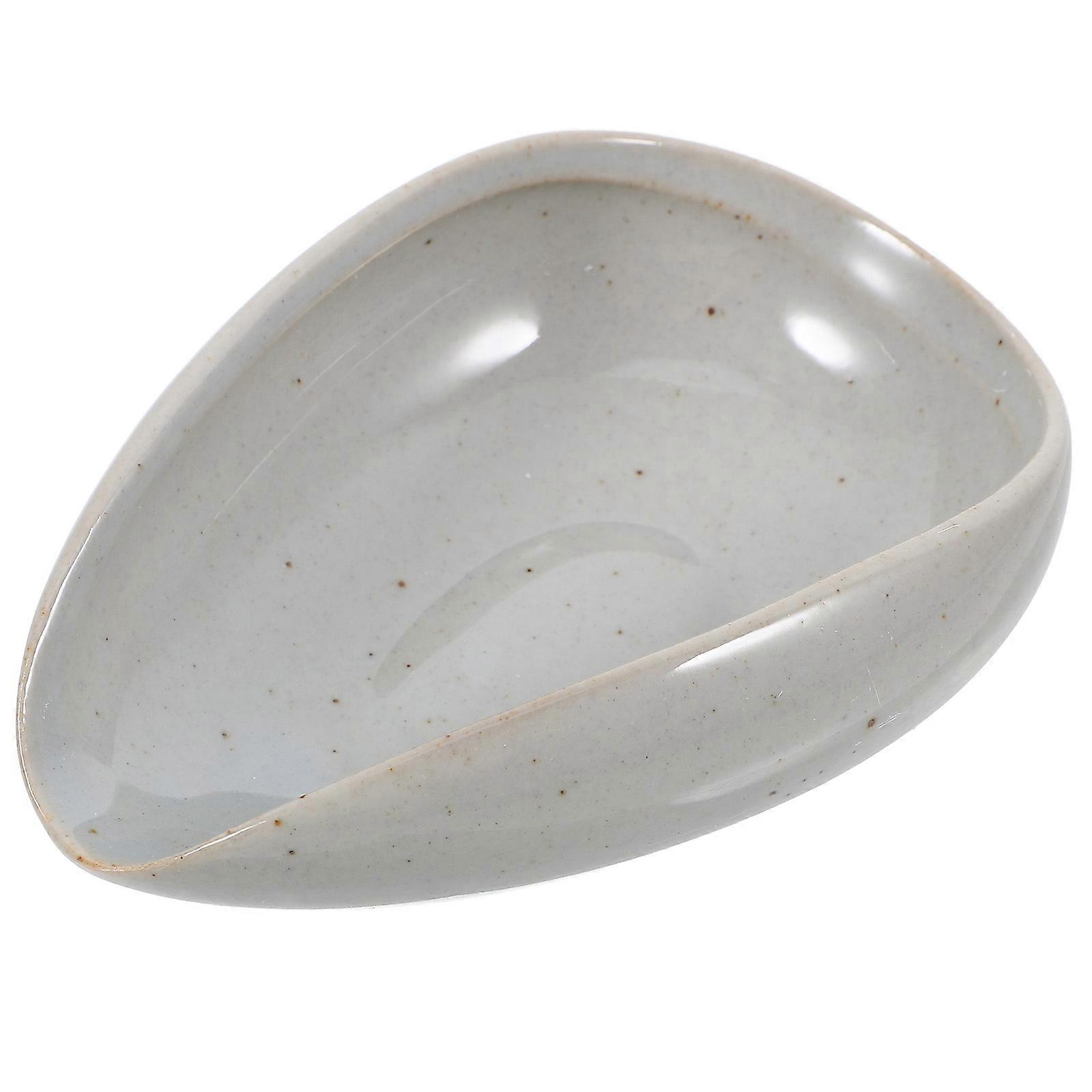Ceramic Coffee Beans Holder for Daily Use 1 Set Includes Coffee Measuring Saucer Multi Use Fresh Beans Plate and Tray