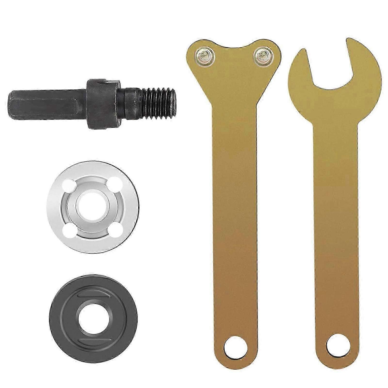 5-Piece Adjustable Wrench Set Compatible with Angle Grinders - Versatile Tool Kit for Precision Repairs and Maintenance