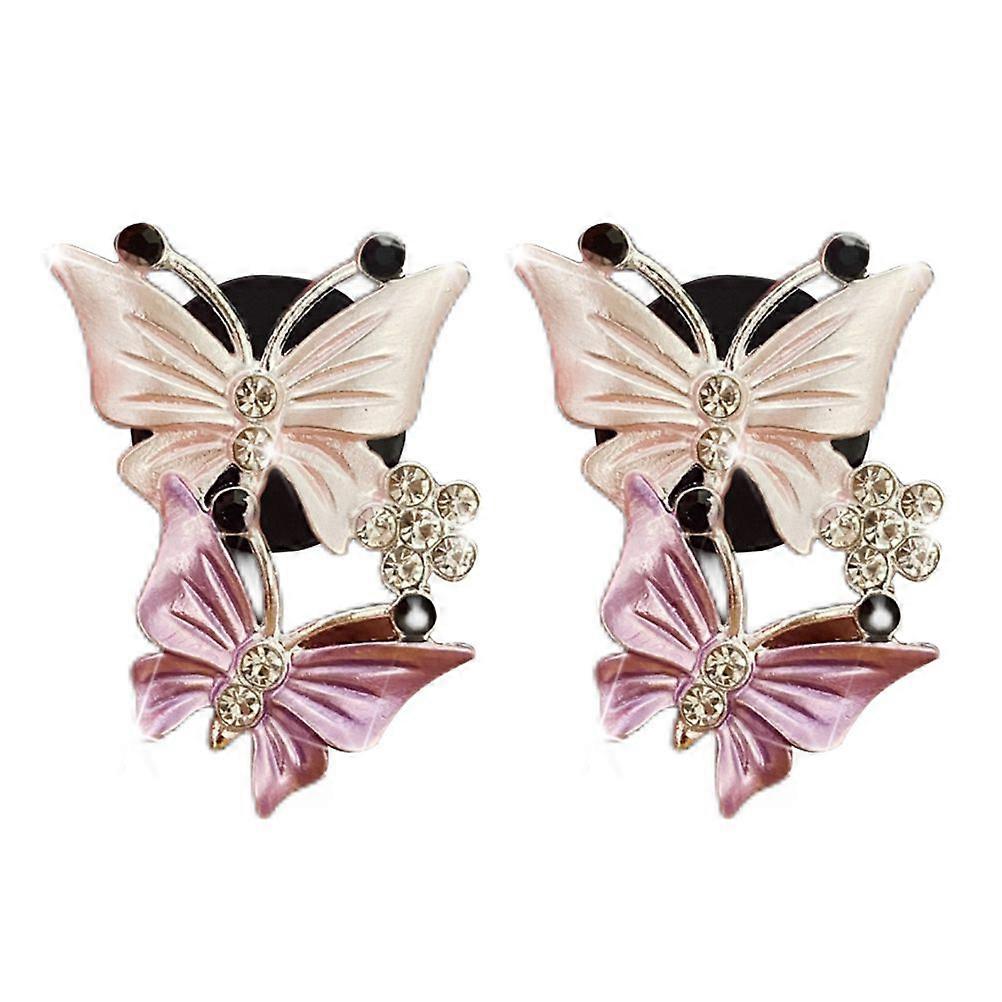 Papillon Voiture Désodorisant Évent Clip 2pcs Strass