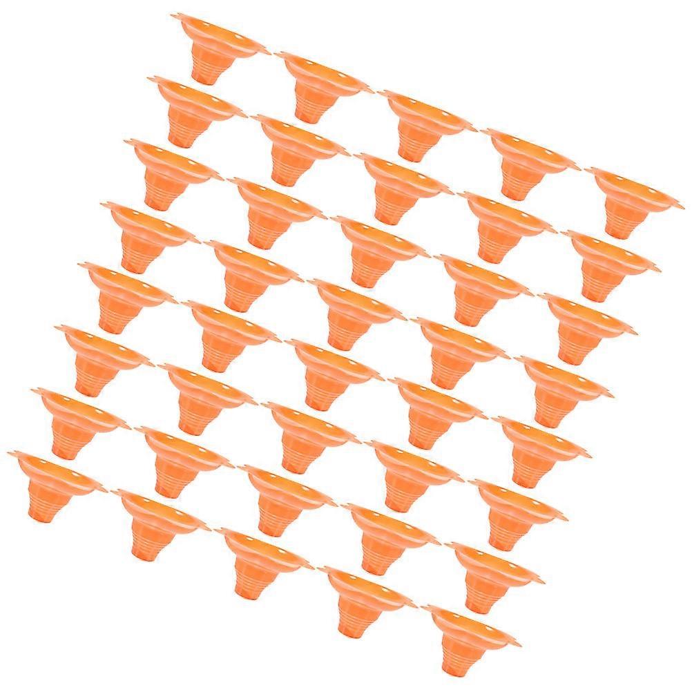Orange PET Disposable Dessert Cups for Home Use Perfect for Ice Cream Pudding Jelly and More 100 Pieces