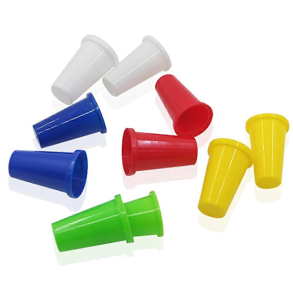 Plastic Finger Protectors for Needlework Colorful Thimble Caps Set of 20 Small Size for DIY Craft