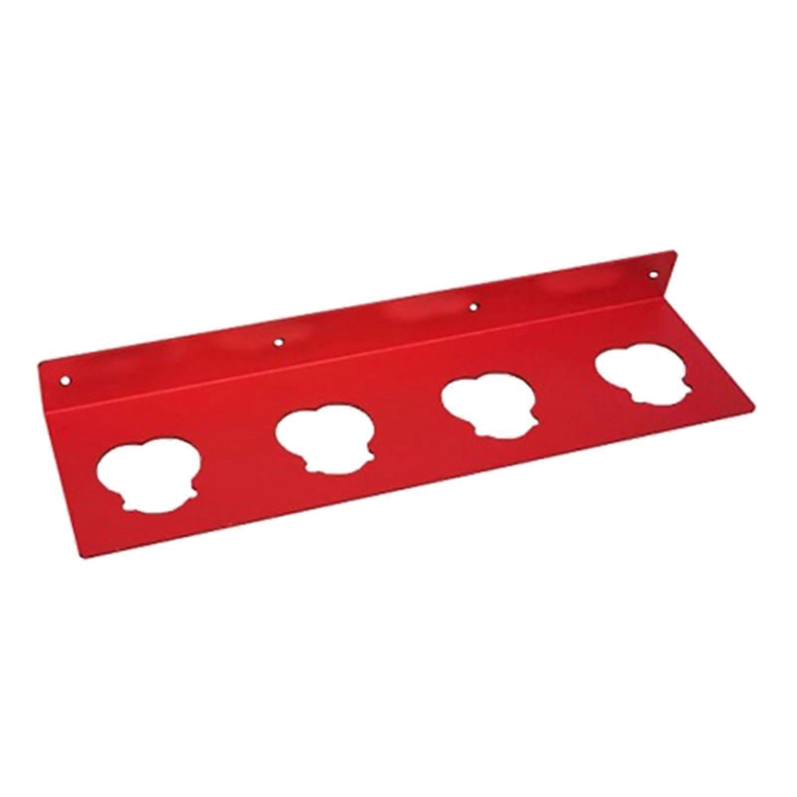 Wall Mount 4 Slot Battery Organizers Storage Rack Iron Battery Bracket Strength Construction For Home Wall Shelf