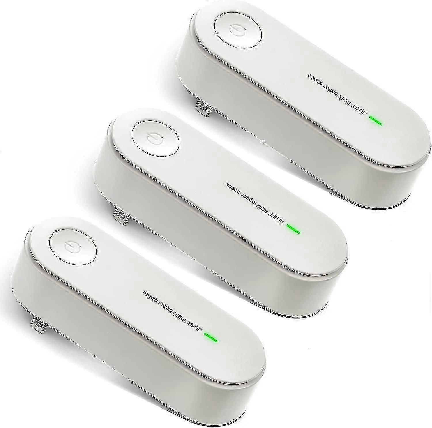 Plug-In Luftreiniger 3 Stück Tragbarer Negativ-Ionen-Generator Filterlose Heimionisatoren Lufterfrischer Filterreiniger zum Entfernen von Gerüchen Pol