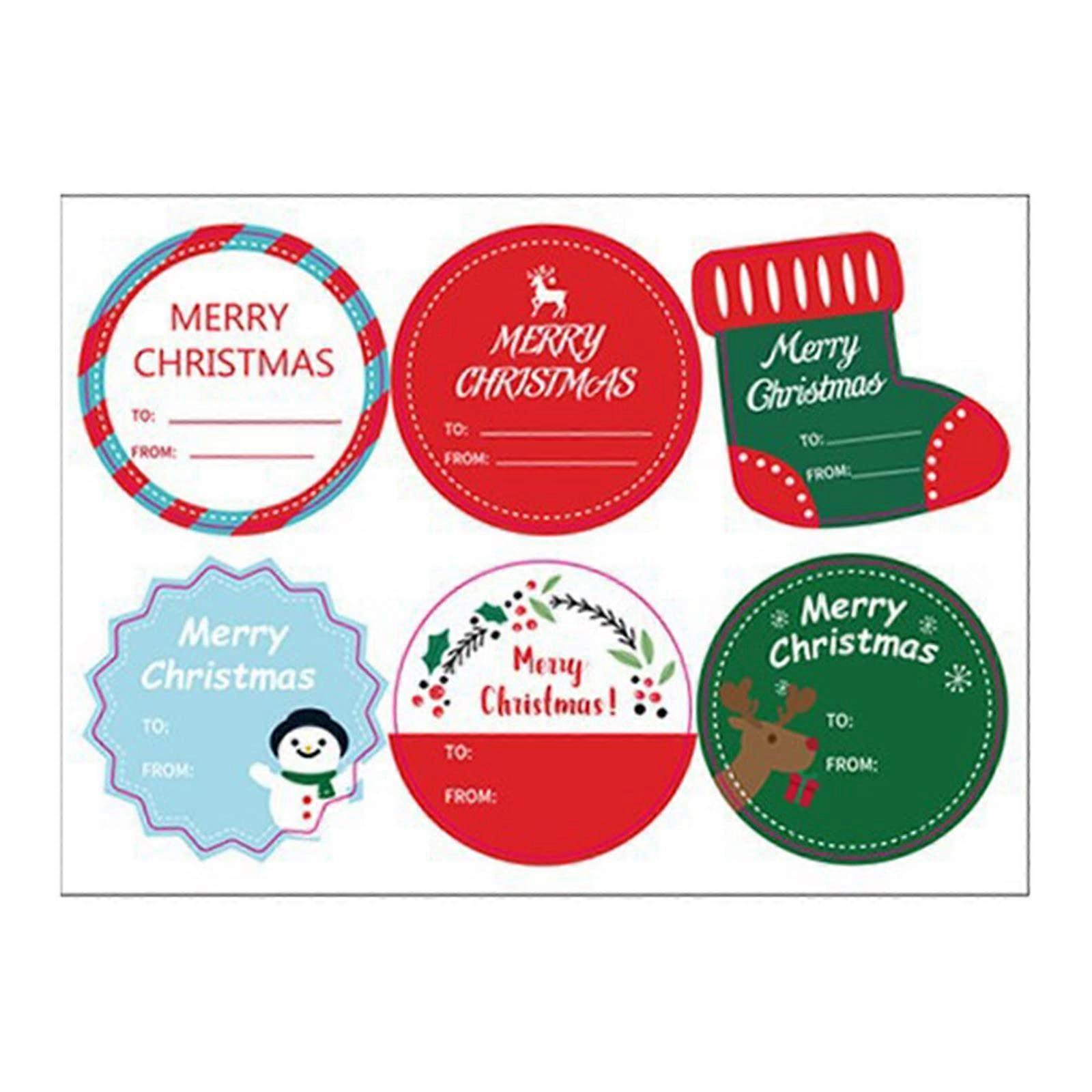 Christmas Advent Calendar Stickers Numbers 1-24 For Paper Bags, Calendars, DIY Crafts