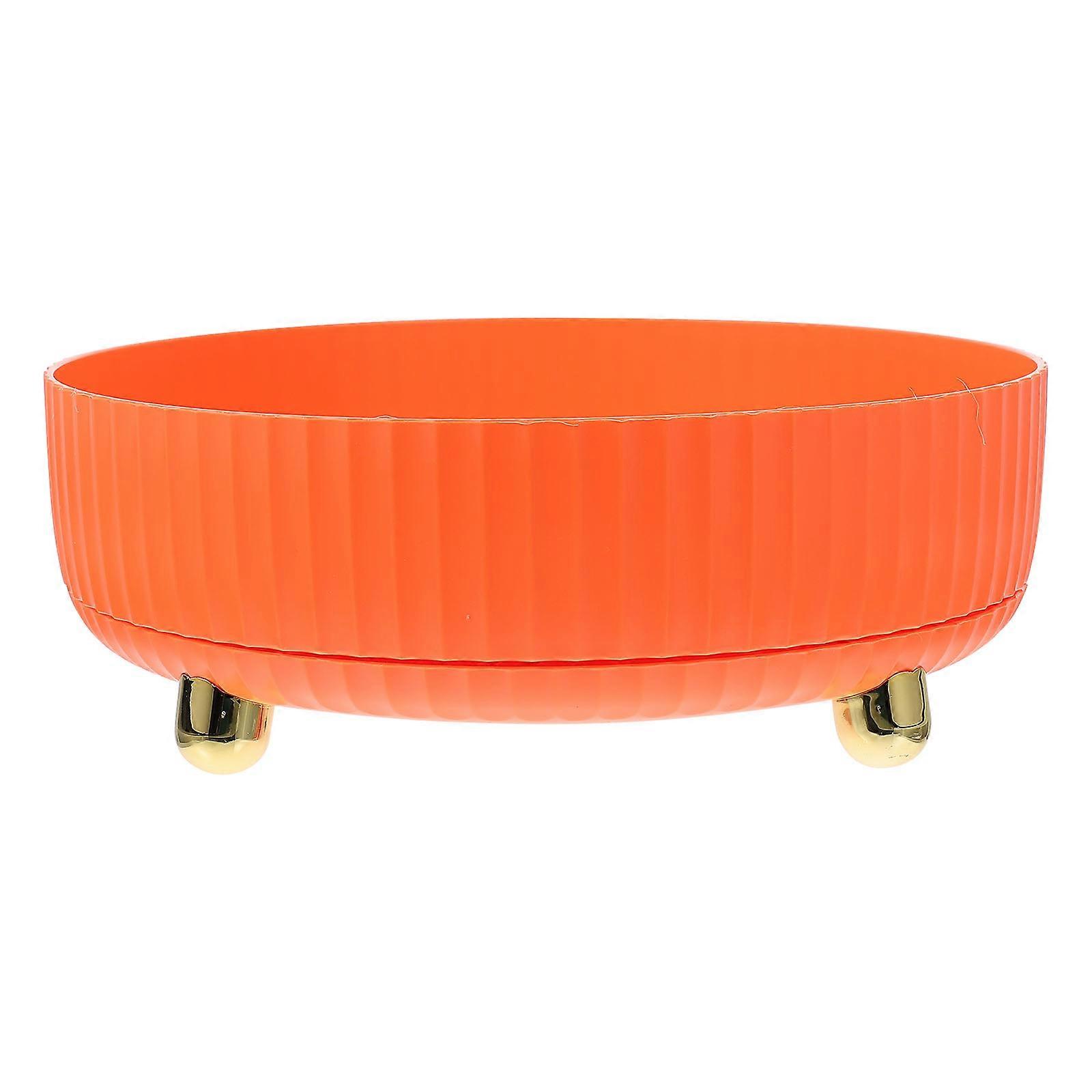 Rotatable Kitchen Organizer Storage Rack For Household Users 28X28X10CM Orange Luxury Design 1Pack