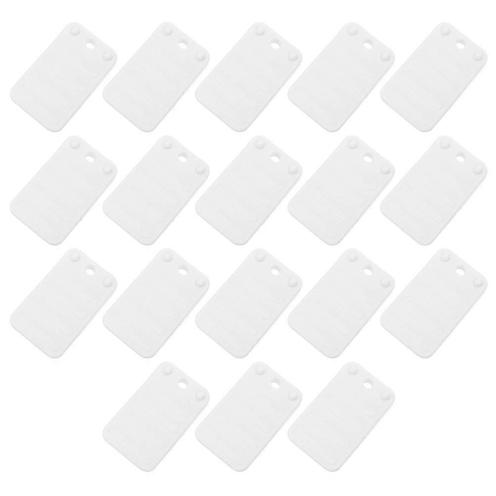 Furniture Shims Leveler 18pcs Durable ABS White for Home Use Stable Stacking Design