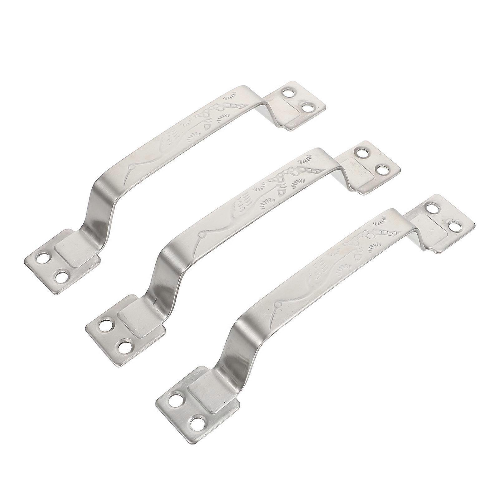 Stainless Steel Kitchen Handles For Cupboards 3Pcs Multi-Functional Door Pulls Designed For Kitchen Use And Home Decoration Silver Color