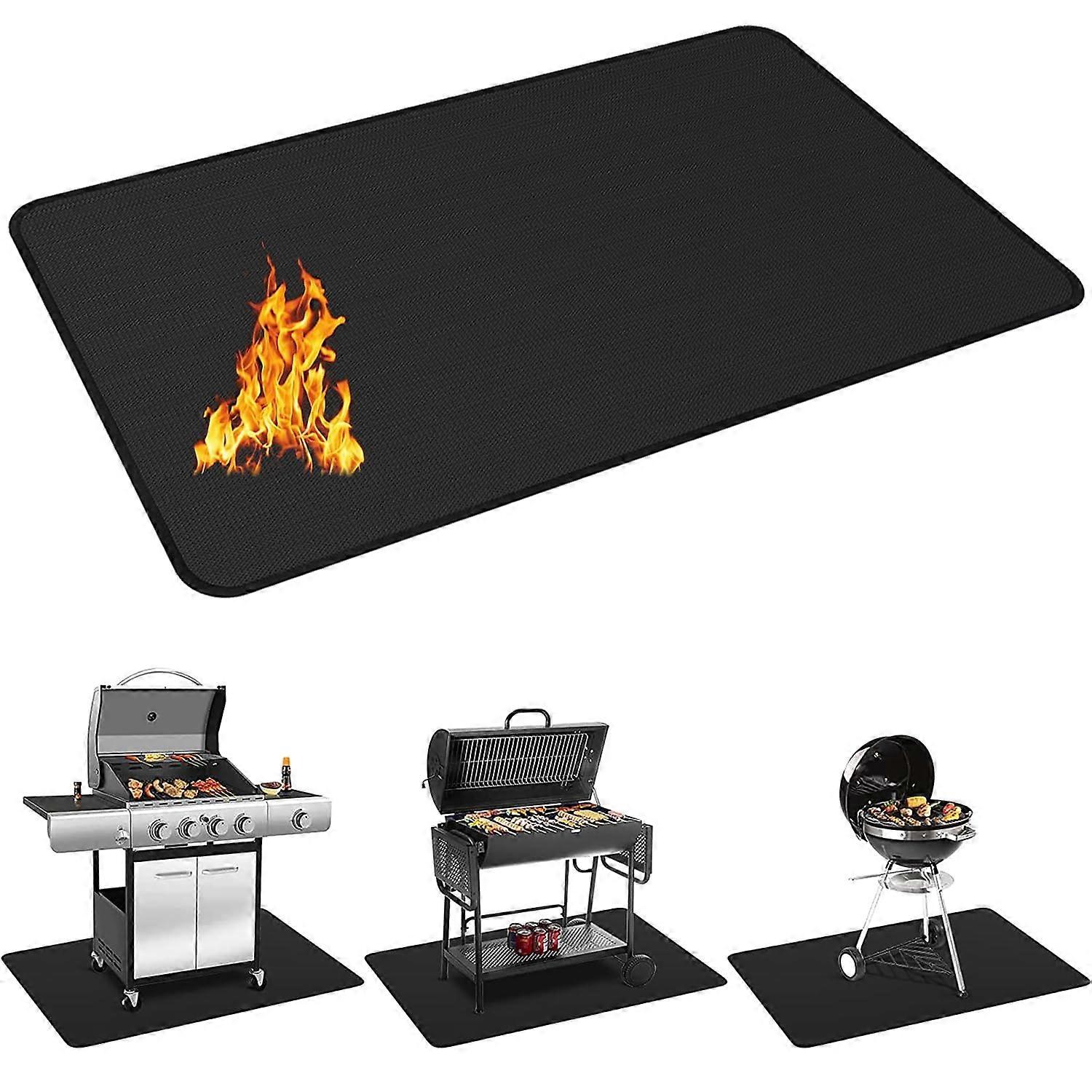 Under Grill Mats, DoubleSided Fireproof Patio Protector, Waterproof, Oilproof