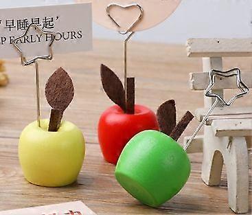 9pcs Memo Clip Holder: Fruit Shaped Table Number Place Card Holder Clip For Displaying Photos Name Cards Paper Notes Office Or Home Desk Decoration