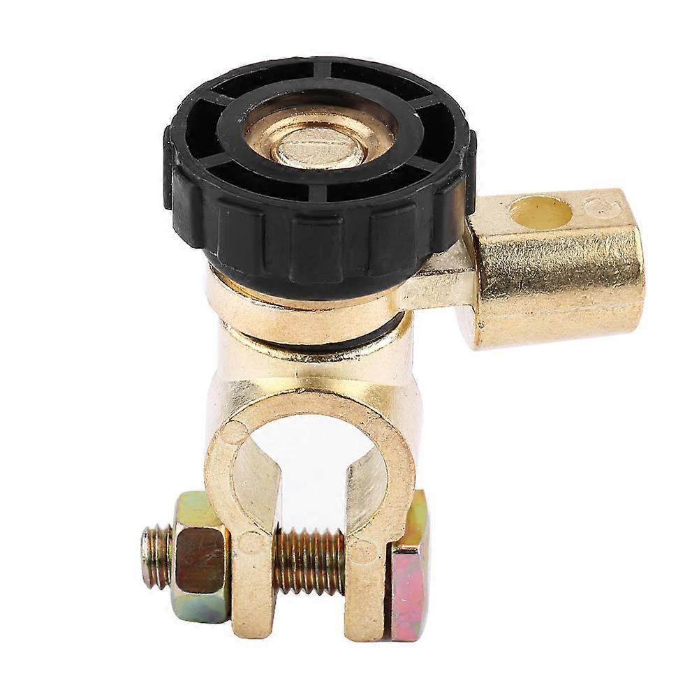 12V Car Battery Isolator Switch, Battery Disconnect Terminal Switch, Universal Vehicle Battery Isolator Switch for Cars (BLACK)