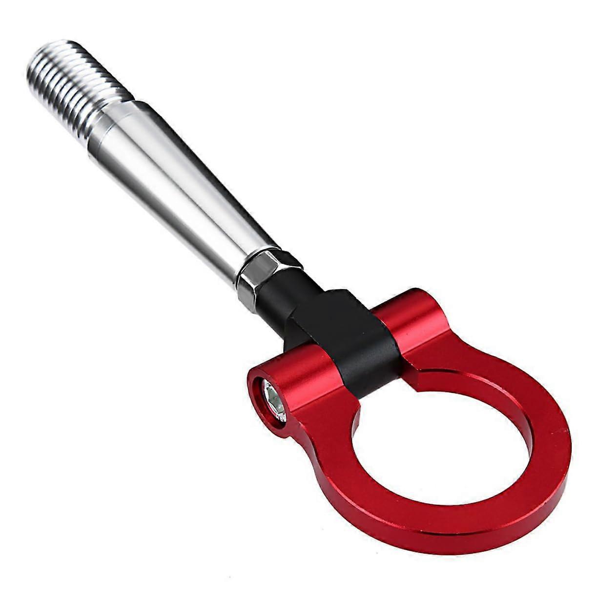 Aluminium Folding Tow Hook Front Rear Bumper Red Towing Accessory for Car Secure Easy Install