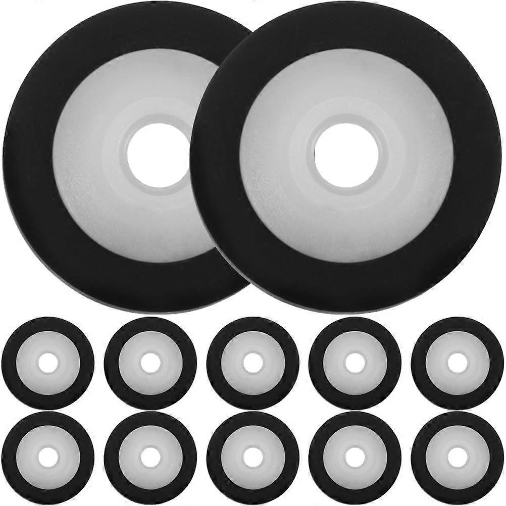 Cylindrical Pinch Roller for Tape Recorder Repair 10Mm Diameter Black Professional 24Set