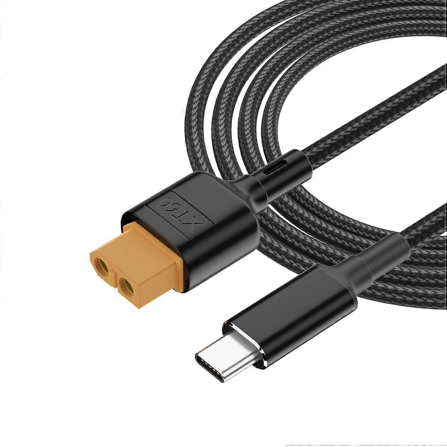 TypeC to XT60 Female Charging Adapter Cable for Airplane/Drone/Model Vehicle/FPV Monitor Power, PD Protocol Charging Cable, 100 cm