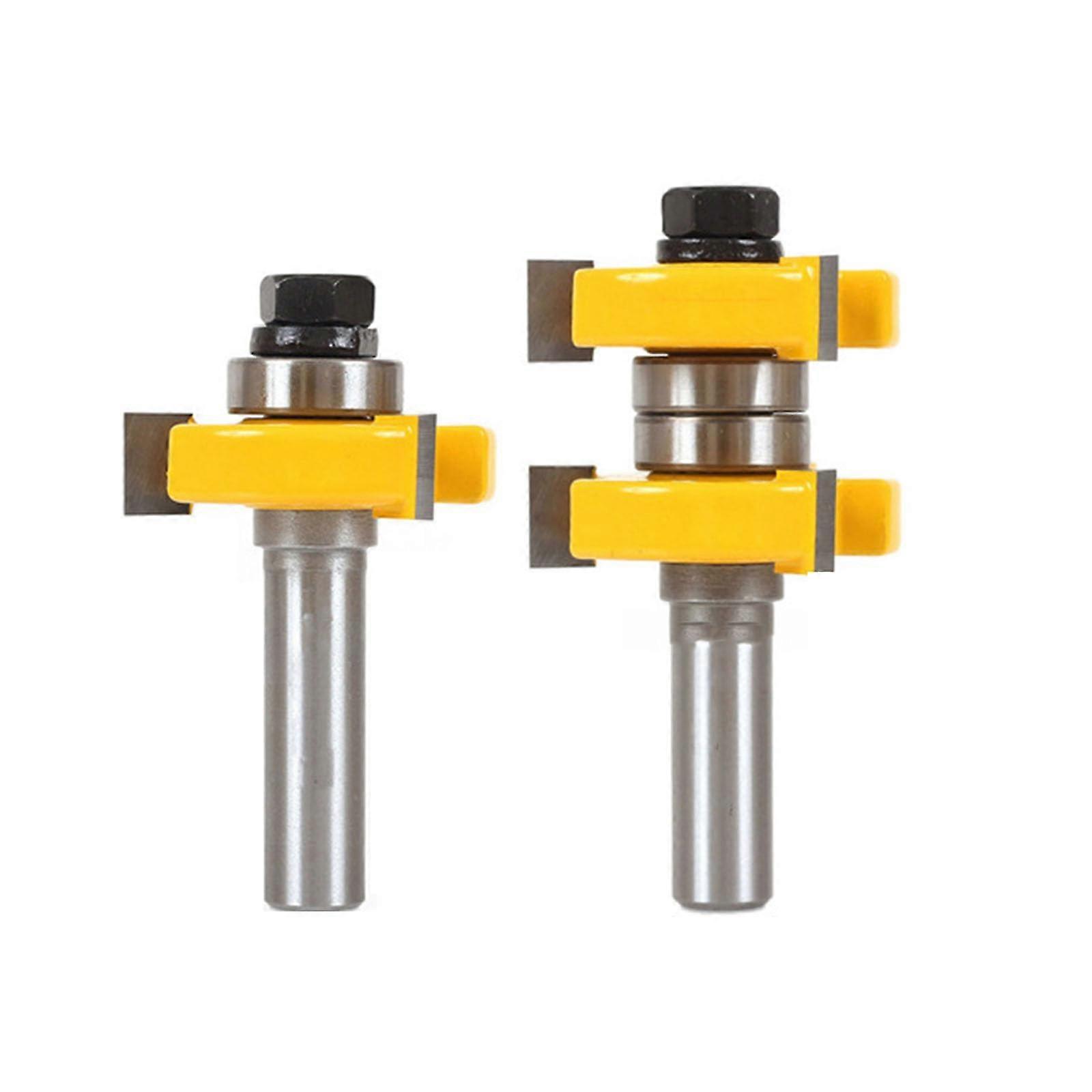 Tshaped tongue set, 1/4inch shank, router bit for woodworking projects, wood router, tool
