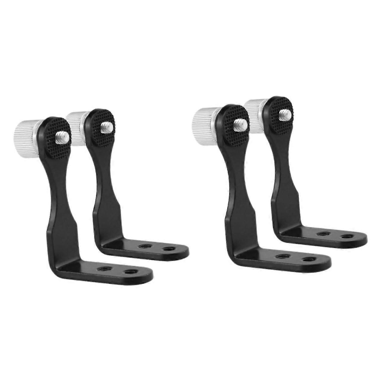 Binoculars Tripod Mount Adapter Set of 4 with Telescopic Holders for Monoculars and Microscopes Black 2 Pack