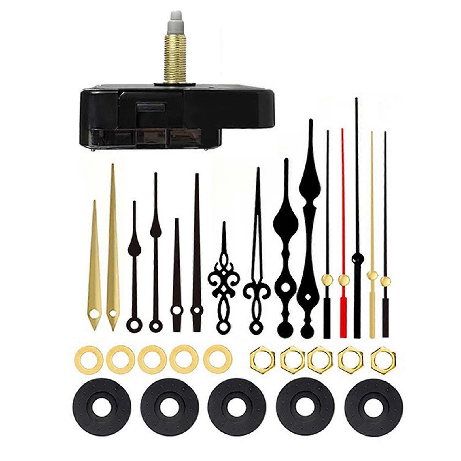 1Set High Torques Long Shafts Clock Movement Mechanism DIY Clock Repair Parts Replacement Clock Movement Parts Gift Multicolor