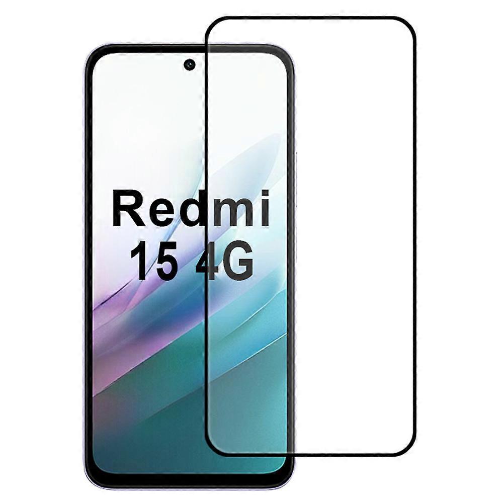 TKdaddy για Xiaomi Redmi 15 4G προστατευτικό οθόνης υψηλό αλουμίνιο-πυρίτιο γυαλί 2.5D μεταξωτή ταινία εκτύπωσης