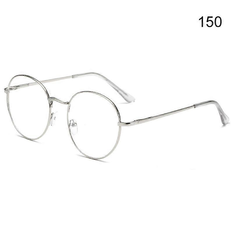 Round Metal Frame Clear Lens Glasses Lightweight Metal Frame