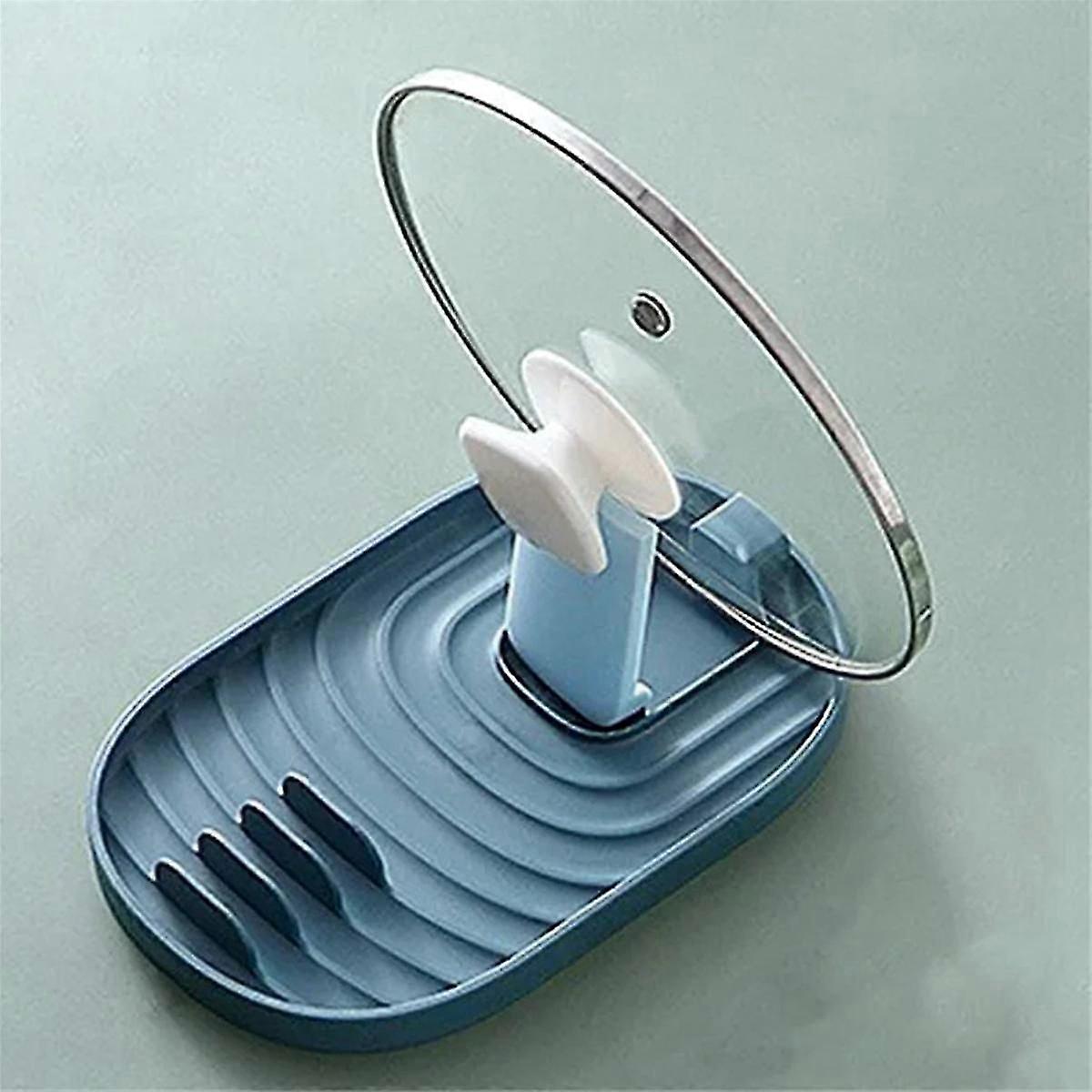 Adjustable Kitchen Rack for Pots, Lids, and Utensils with Drain Feature